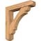 Ekena Millwork Olympic Craftsman Smooth Bracket w/ Offset Brace, Western Red Cedar, 5 1/2"W x 26"D x 26"H BKT0604X26X26OLY04SWR - alternate 1
